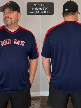Boston Red Sox MLB Genuine Merchandise Performance Shirt Men's XXL Navy Red